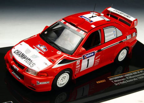 ixo models 1/43 (KBI037) MITSUBISHI LANCER EVO VI #1 3rd Rally Australia