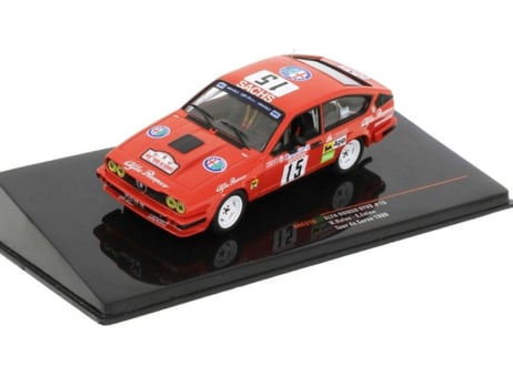ixo models 1/43 (RAC319) Alfa romeo GTV6 #15 Tour de Corse 1986