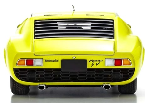 KYOSHO 1/18 (KS08317Y) Lamborghini Miura P400SV Yellow/Silver
