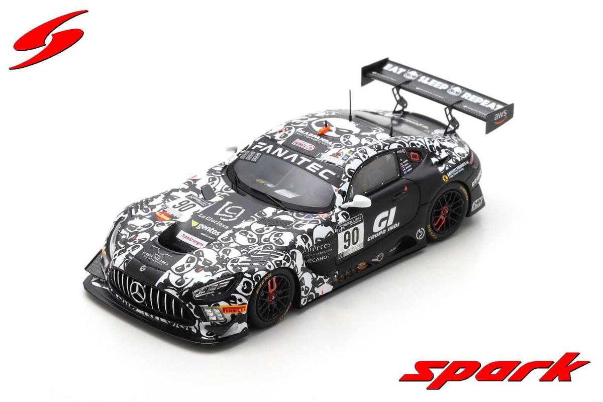 Spark 1/43 (SB439) Mercedes-AMG GT3 Evo #90 Madpanda Motorsport Winner  Silver class 24H Spa 2021