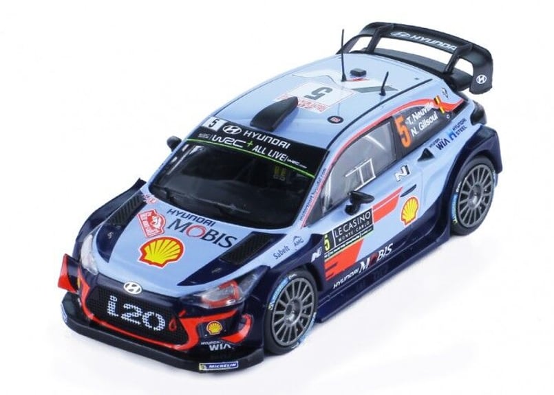 (未使用･未開封品)　イクソ 1/43 ヒュンダイ i20 WRC 2018年ラリー・モンテカルロ #5 T.Neuville - N.Gilsoul p706p5g ixo models 1/43 (RAM673) HYUNDAI i20 WRC 2018 #