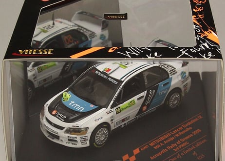 VITESSE 1/43 (43407) MITSUBISHI LANCER EVOLUTION IX #50 3rd PWRC Acropolis Rally of Greece 2008