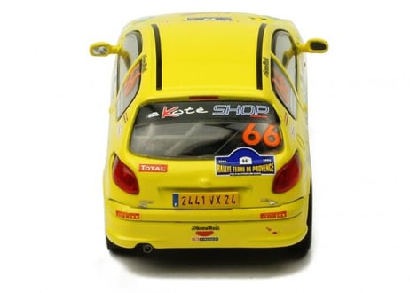 ixo models 1/43 (RAM698) Peugeot 206 XS #66 Rally Terre de Provence 2006