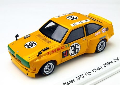 Reve Collection 1/43 (R70231) TOYOTA スターレット 1973年 富士ビクトリー200Km 2位 #36