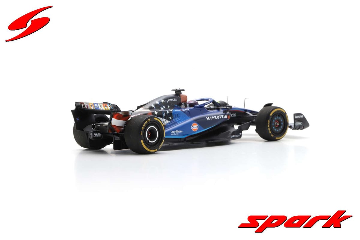ミニカー Williams Racing FW45 2023 SPARKY 1/64 - WILLIAMS FW45 - BRITISH GP 2023 (A. ALBON