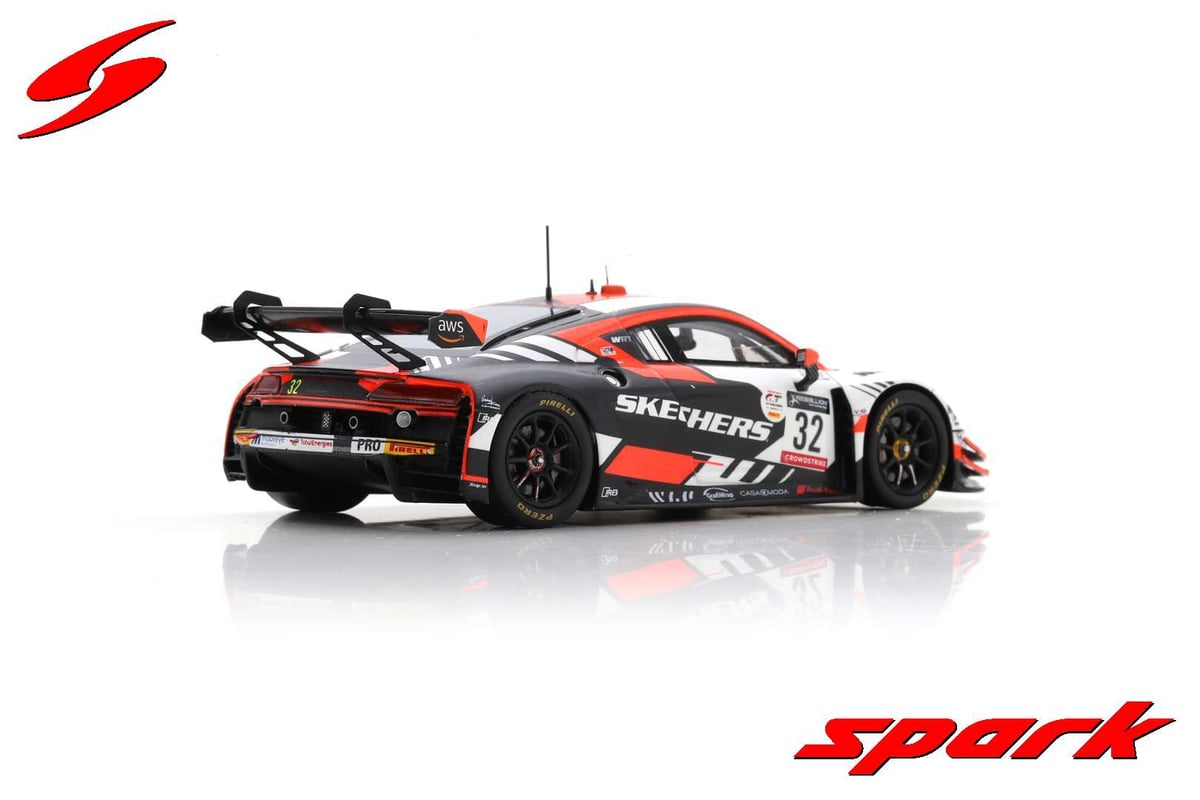 Spark Audi R8 lms 2018年スパ24時間レース 1/43 Spark Model】 1/43スケール ミニカー 【Audi R8 LMS GT3 2018