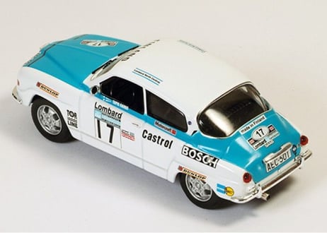ixo models 1/43 (RAC233) SAAB 96 V4 #17 RAC RALLY 1974