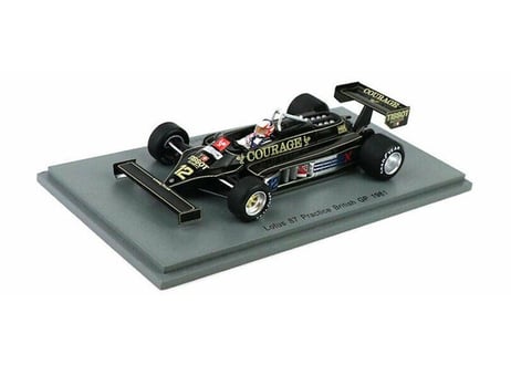 Spark 1/43 (S5351) Lotus 87 #12 Practice British GP 1981