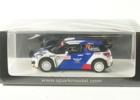 Spark 1/43 (S6566) Citroen DS3 WRC #77 ARCTIC LAPLAND RALLY 2020