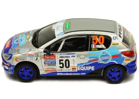 ixo models 1/43 (RAM697) Peugeot 206XS Rallye Terre des Cardabelles ＃50 Winner