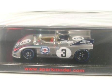 Spark 1/43 (S2334) PORSCHE 908/03 #3 Winner 1000km Nurburgring 1971