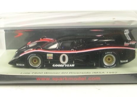 Spark 1/43 (S8602) Lola T600 #0 Winner 6h Riverside IMSA 1982