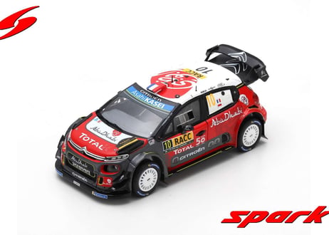 Spark 1/43 (S5973) Citroen C3 WRC #10 Winner Rally Catalunya 2018