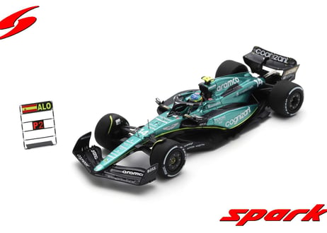 Spark1/43(S8597)AstonMartinAMR23#14 AstonMartinAramcoCognizant F1Team 2ndCanadaGP2023 With pitboard