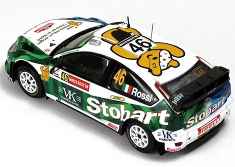 ixo models 1/43 (RAM351) FORD FOCUS RS 07 WRC #46 WALES GB RALLY 2008