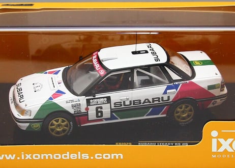ixo models 1/43 (KBI025) SUBARU Legacy RS #6 1000 Lake Rally 1992