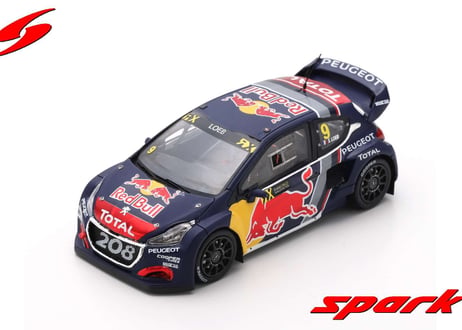 Spark 1/43 (S7804) Peugeot 208 WRX #9 Winner Rd.3 World RX of Belgium 2018