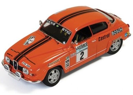 Ixo models 1/43 (RAC232) Saab 96 V4 #2 S.Blomqvist 2nd RAC Rally 1974