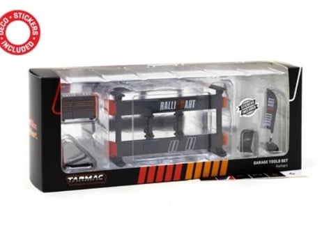 Tarmac Works 1/64 (T64A-001-RLA) Garage Tools set RALLIART