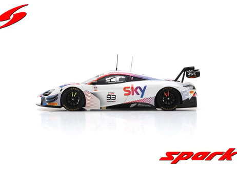 Spark 1/43 (SB712) McLaren 720S GT3 EVO #93 SKY-Tempesta Racing 3rd Bronze Cup 24H Spa 2023