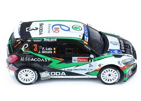 ixo models 1/43 (RAM583) SKODA FABIA S200 #3 Winner Ypres Rally 2014