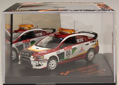 VITESSE 1/43 (43442) MITSUBISHI LANCER EVOLUTION X #00 H.Miyoshi/S.Hayashi Rally Japan 2008 Zero Car