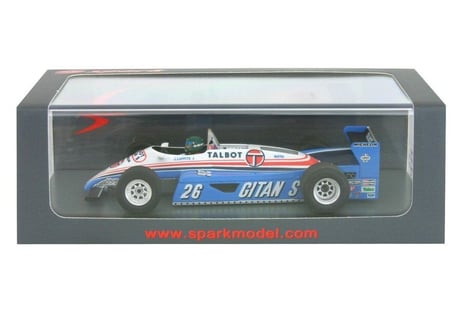 Spark 1/43 (S4817) LIGIER JS19 NO.26 MONACO GP 1982