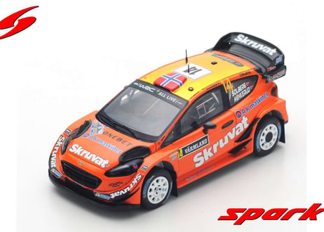 Spark 1/43 (S5968) Ford Fiesta WRC Team Adapta #14 Rally Sweden 2018