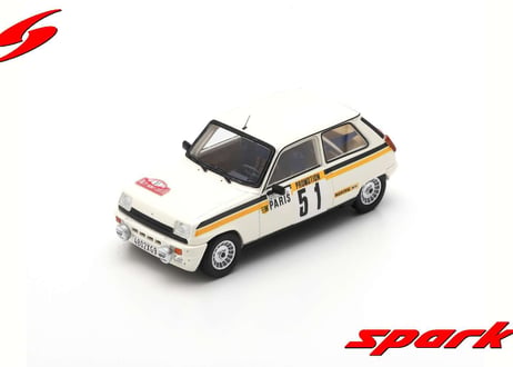 Spark 1/43 (S3868) RENAULT 5 ALPINE TURBO #51 RALLY MONTE CARLO 1984