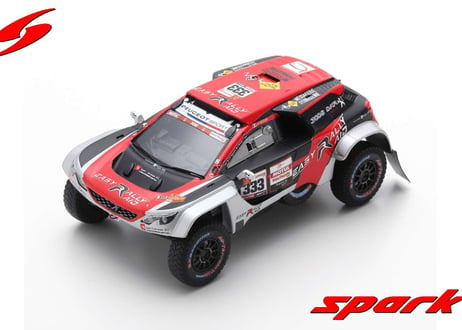Spark 1/43 (S5629) PEUGEOT 3008 DKR MAXI #333 EASY RALLY DAKAR RALLY 2019