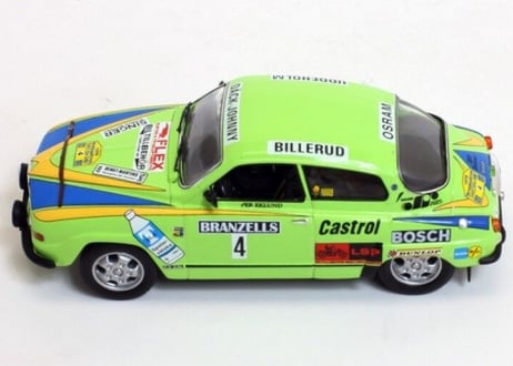 ixo models 1/43 (RAC235) Saab 96 V4 #4 Winner Swedish Rally 1976