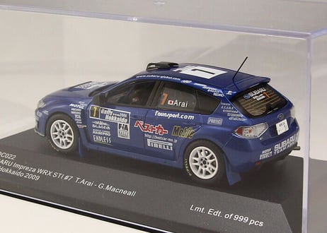 ixo models 1/43 (MDC022) SUBARU インプレッサ WRX STI 2009年 ラリー北海道 #7