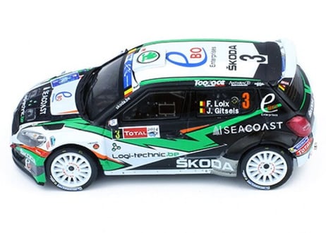 ixo models 1/43 (RAM583) SKODA FABIA S200 #3 Winner Ypres Rally 2014
