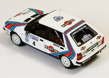 ixo models 1/43 (RAC120) Lancia Delta HF 4WD #4  J.Kankkunen-J.Piironen Winner RAC Rally 1987