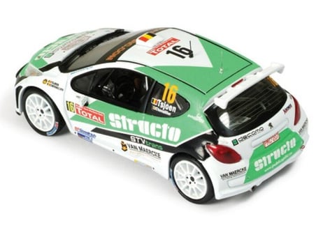 ixo models 1/43 (RAＭ387) Peugeot 207 S2000 #16 4th IRC Ypres Rally 200