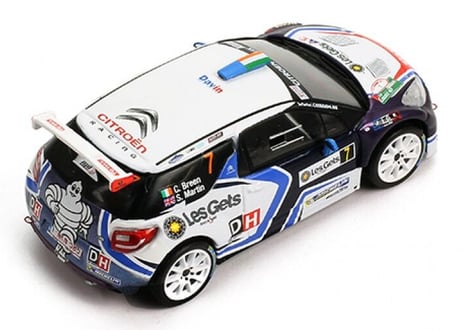 ixo models 1/43  (RAM652) CITROEN DS3 R5 #7 Rallye du Condroz  Huy 2016