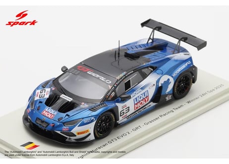 Spark 1/43 (43SPA2025) Lamborghini Huracan GT3 EVO 2 #63 GRT Grasser Racing Team Winner 24H Spa 2025