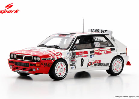 Spark 1/43 (S9020) Lancia Delta HF Integrale EVO #8 8th Tour de Corse - Rally de France 1992