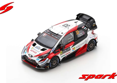 Spark 1/43 (S6568) TOYOTA YARIS WRC TOYOTA GAZOO RACING WRT #33 WINNER RALLY SWEDEN 2020