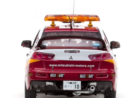 VITESSE 1/43 (43442) MITSUBISHI LANCER EVOLUTION X #00 H.Miyoshi/S.Hayashi Rally Japan 2008 Zero Car
