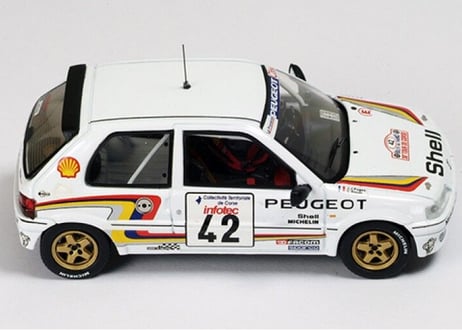 ixo models 1/43 (RAC179) PEUGEOT 106 XSI (PEUGEOT SPORTS） 1993年 ツール・ド・コルス #42