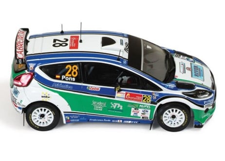 ixo models 1/43 (RAM414) Ford Fiesta S2000 #28 8th Corona Mexico Rally 2010 (S-WRC Winner)