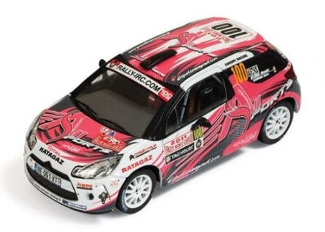 ixo models 1/43 (RAM460) Citroen DS3 R3 #100 Rally Monte Carlo IRC 2011