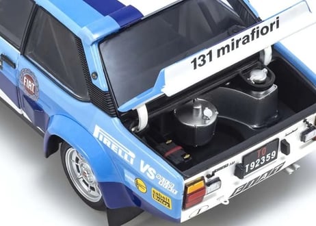 KYOSHO 1/18 (KS08376F) Fiat 131 Abarth #2 Rally Piancavallo 1981