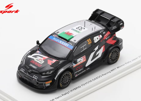 Spark 1/43 (S6880) TOYOTA GR Yaris Rally1 HYBRID #33 TOYOTA GAZOO Racing WRT Winner Rally Japan 2024