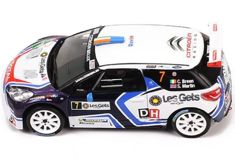 ixo models 1/43  (RAM652) CITROEN DS3 R5 #7 Rallye du Condroz  Huy 2016