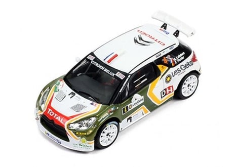 ixo models 1/43  (RAM653) CITROEN DS3 R5 #4 Rallye du Condroz  Huy 2016