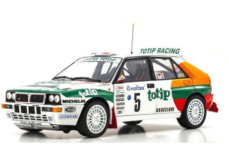 KYOSHO 1/18 (KS08348F) Lancia Delta HF Integrale #5 Rally Monte-Carlo 1993