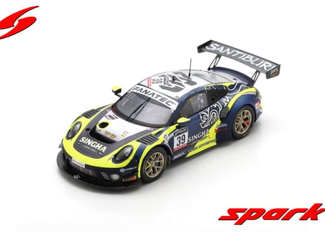 Spark 1/43 (SB519) Porsche 911 GT3 R #39 SINGHA Racing Team TP 12 3rd Pro-AM Cup class 24H Spa 2022
