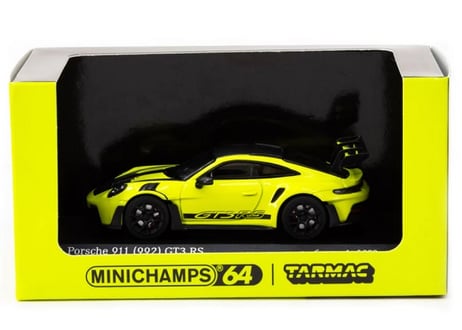Minichamps × Tarmac Works 1/64 (T64MC-005-AG) Porsche 911 GT3 RS Acid Green